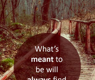 What's meant to be 