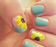 Sunflower nails