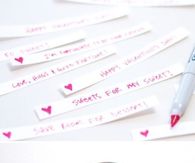 DIY Valentines Fortune Cookies