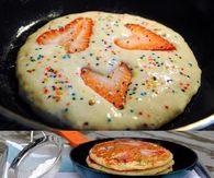 Strawberry Heart Pancakes