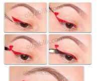 Heart Eye Makeup For Valentine's Day