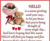 Warm greetings