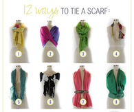 12 ways to tie a scarf