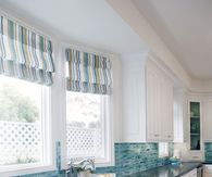 Double Sink Turquoise Kitchen