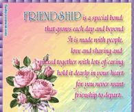 Friendship is a bond that grows each day and beyond...