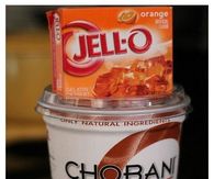 Jello and Yogurt Creamsicle Bites