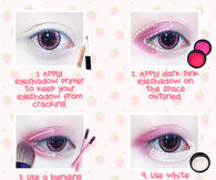 Pink Circle Eye Makeup