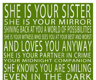 She is your sister