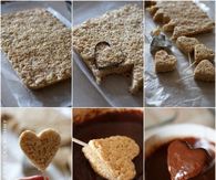 Chocolate Heart Rice krispie Treats