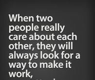 When two people really care