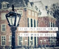 Let us love winter