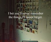 you'll never remember