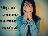 faking a smile is easier