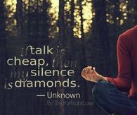 my silence is diamonds