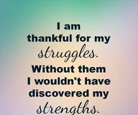 thankful for my struggles