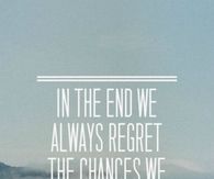 in the end