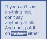 if you can't say anything nice