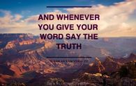 say the truth 