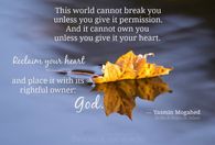 This world cannot break you
