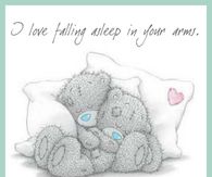 Love falling asleep in your arms