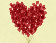 Heart of ballons