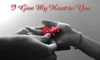 I give my heart to you
