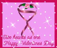 Happy Valentine's Day Two Hearts as One