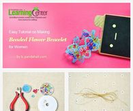 DIY Beaded Flower Bracelet
