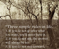 3 rules in life