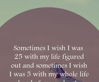 Sometimes I wish 
