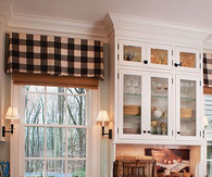 Cute window seat in Country Kitchen
