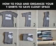 Tshirt Folding To Save Space