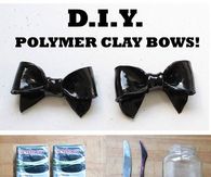 DIY Polumer Clay Bows