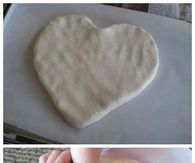Salt Dough Footprint Heart