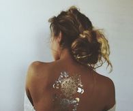 Glittery tattoo