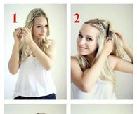 DIY knotted updo