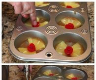 Pineapple Upside Down Cupcakes