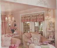 Country Pink Living Room