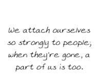 We attach ourselves