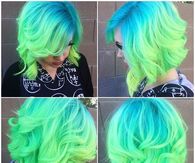 Blue Green Hair