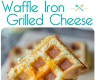 Waffle Iron Grilled Cheese