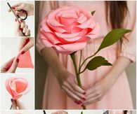 DIY Giant Crepe Paper Roses