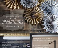 DIY Gift Star Medallions
