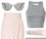 Pink and Gray Spring Fashion