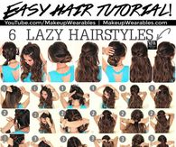 6 Lazy Hairstyles