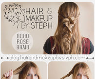 DIY Boho Rose Braid