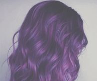 Curly Long Purple Hair
