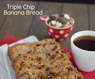 Triple chip banana bread