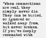 When connections are real