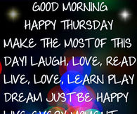 Good Morning Happy Thursday